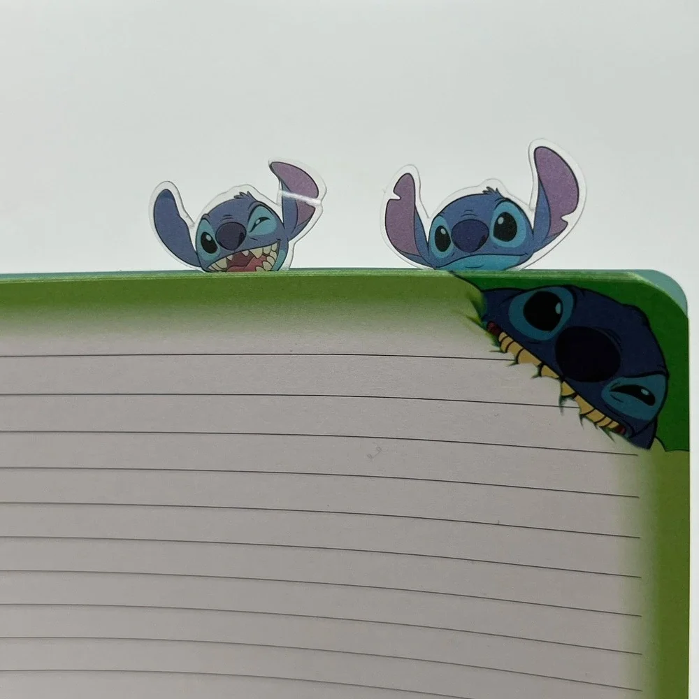 Disney Lilo & Stitch Spiral Journal OS Blue Brand New Tabbed 96 Sheets Floral